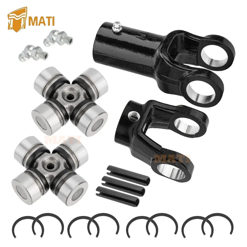 Front Prop Shaft Yoke & U-Joint (2 Side) for Polaris Sportsman 300 335 400 450 500 550 570 600 700 800 1350053 2203703 2202015