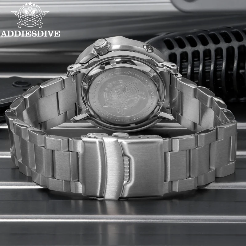 Addiesdive-男性用自動機械式時計,青い発光サファイアガラス,316lステンレス鋼,bgw9,nh35a,30bar防水