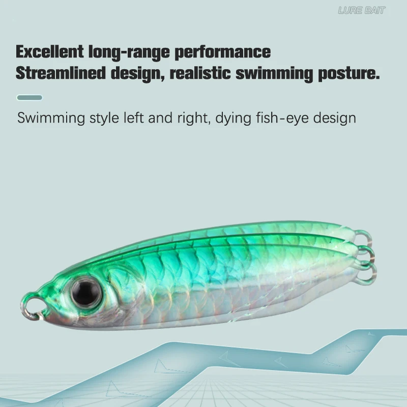 Micro Metal Jig 7g 10g 15g 20g 25g 30g Shore Casting Jigging lure Casting Saltwater Fishing lure Bit Artificial Bait