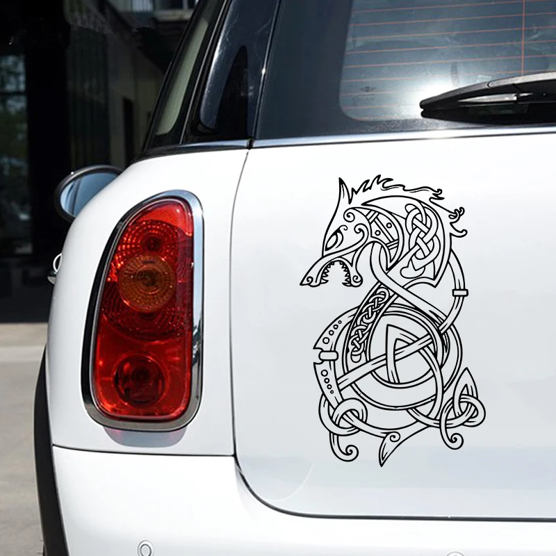Car Stickers Celtic Norse Viking Vegvisir Compass Navigation Nordic Pagan Galdrastav Valhalla Valknut Runic Laptop Decals Decor