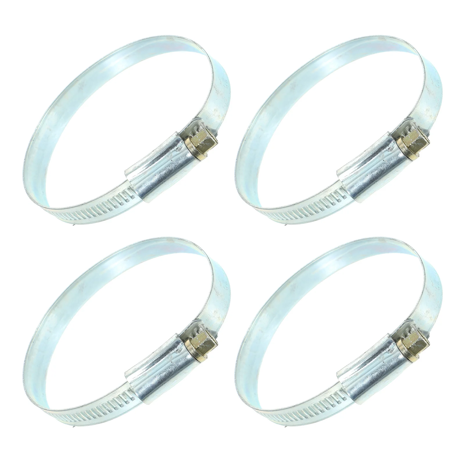 

4pcs Thickened Clamps Hose Pipe Clamps Set Heavy Duty Metal Fire Extinguisher Mount 2.5 Inch Water Drainage System