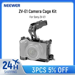 NEEWER ZV-E1 Camera Cage with HDMI Cable Clamp NATO Rail 3/8