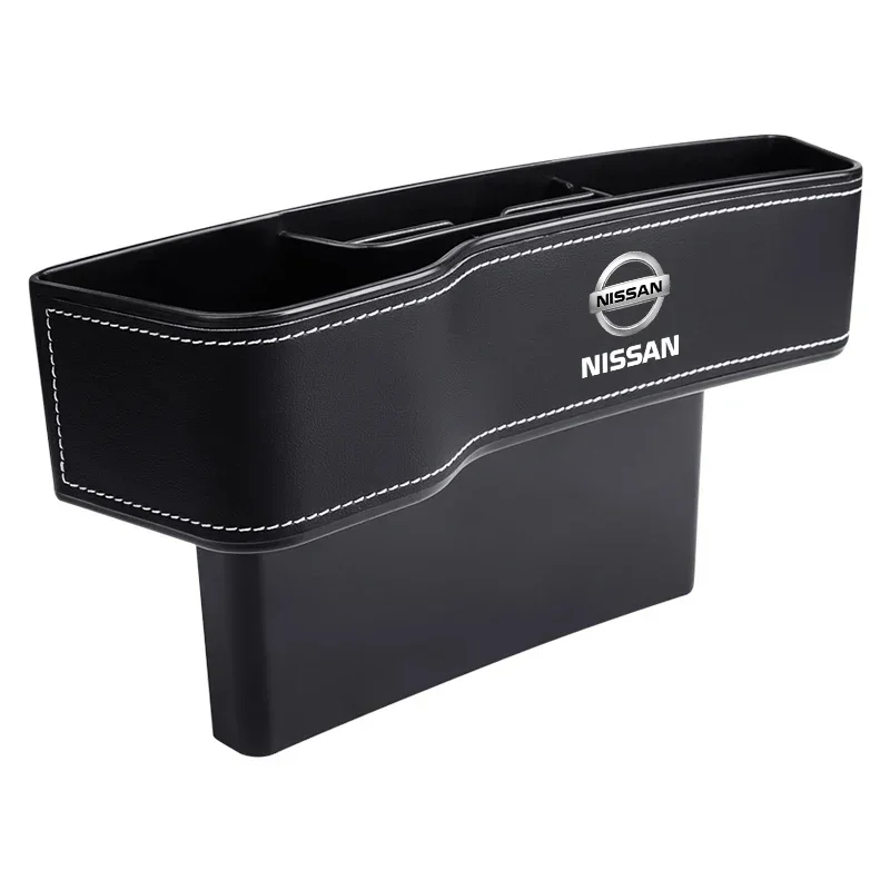 New Car Crevice Storage Box with Seat Gap Slit Seat Gap Slit Pocket Seat Organizer For Nissan Tiida Teana Skyline Juke X-trail