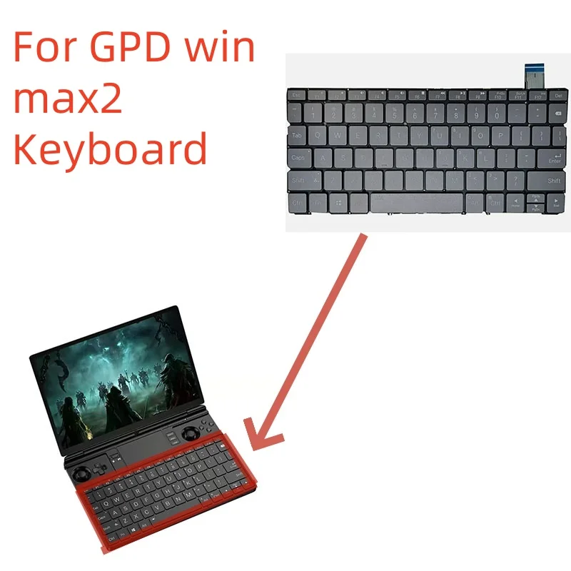 

New GPD WIN Max2 (2023-2025) G1619-03 Laptop Keyboard