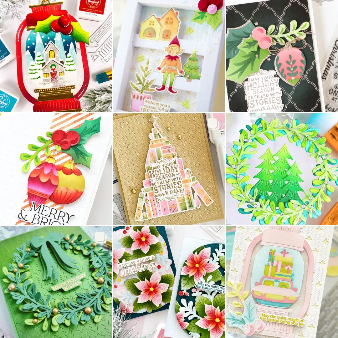 أغسطس 2025 أضواء عيد الميلاد قطع معدنية يموت واضح Stamps Stencil الساخن احباط DIY بها بنفسك سجل القصاصات الحرفية الديكور النقش #4