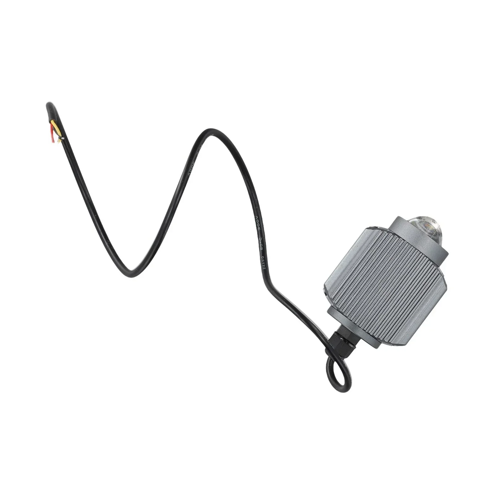Electric Bike LED Headlight 12-80V Waterproof Front Lamp Yellow/White Light Black Aluminum Alloy Electric Car Headlight Parts