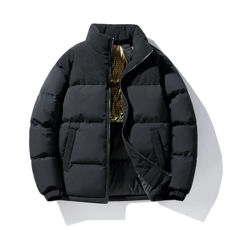Vertical Collar Color Down Jacket Warm Simple Trend Classic All-purpose Fabrics Warm Comfortable Skin-friendly Wear Down Coats