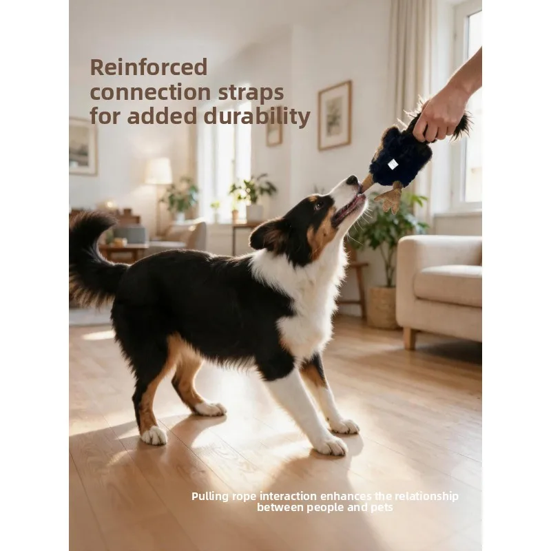 Dog toy, resistant to grinding teeth and vocalizing, medium and large dog stuffy simulation dog toy