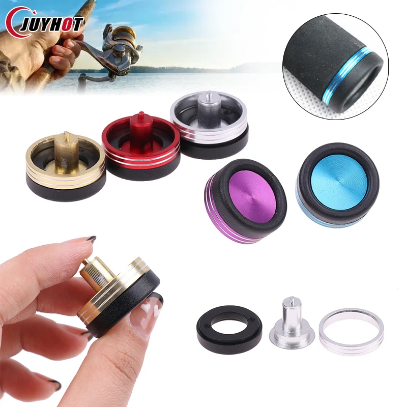 Fishing Rod End Cap Aluminium Cork Rod Butt Cap Fishing Pole Butt Plug Rods Building & Repair Component Part