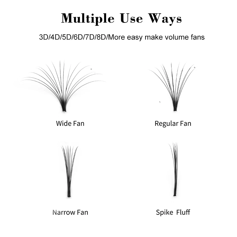 winky beauty Gemakkelijke ventilatoren Volume Wimpers Extensions Auto Fans Wimpers Valse bloei Auto Fan Wimpers Bloeivolume Cilios