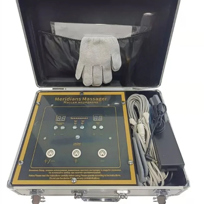 Fohow Bioenergy Massage Machine Russian/English Home Bioelectric Meridian Dredge Pulse Muscle Stimulator for Relaxation image 3