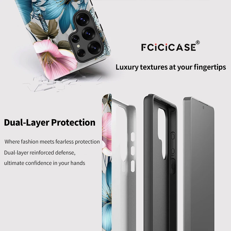 Fcicicase Für Samsung Galaxy S20 FE S23 Ultra S24 + S25 Ultra Telefon Fall Luxus Malerei Abdeckung Stoßfest Acryl Soft Cover