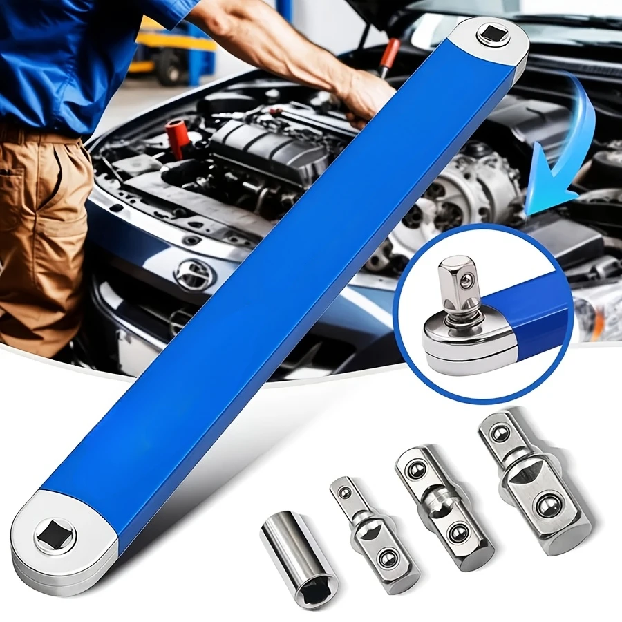 

Two-in-one extended multi-functional adjustable extension wrench, cross-border dual-head two-way ergonomic ratchet extension wre