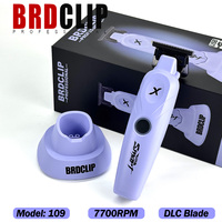 New Professional BRDCLIP Hair Trimmer 109 High Power Motor 7700RPM Powder metallurgy steel fixed ceramic moving blades With base