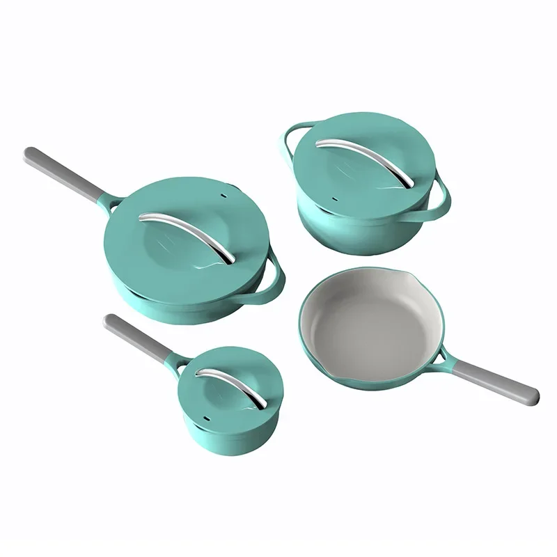 

Pot set, non stick pan, for household use, induction cooker gas stove