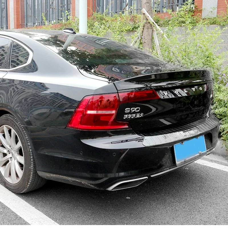 For Volvo S90 Spoiler ABS Material Car Rear Wing Primer Color Rear Spoiler For Volvo S90 S90l S90L Spoiler 2017-2019