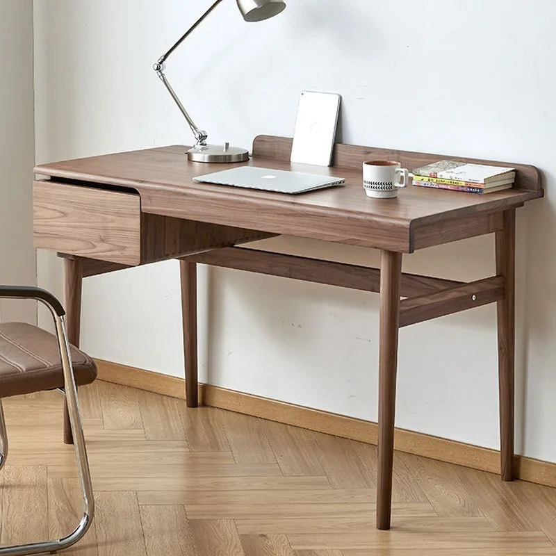 North American black walnut desk, Nordic solid wood computer desk