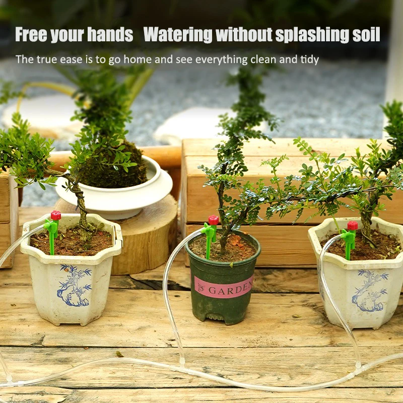 Dripping device, flower regulating valve, adjustable water volume, automatic watering device, gardening and home watering set