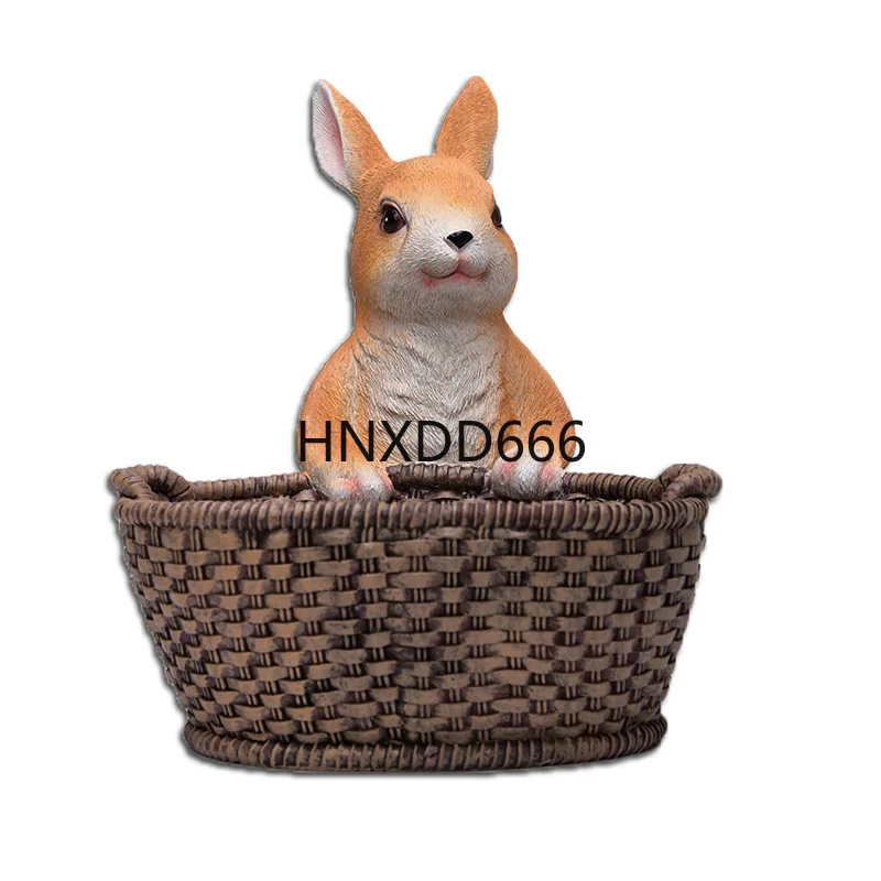 

Украшение балконного сада на открытом воздухе, новый трансграничный цветочный горшок с кроликом, украшения для ландшафтной композиции во дворе