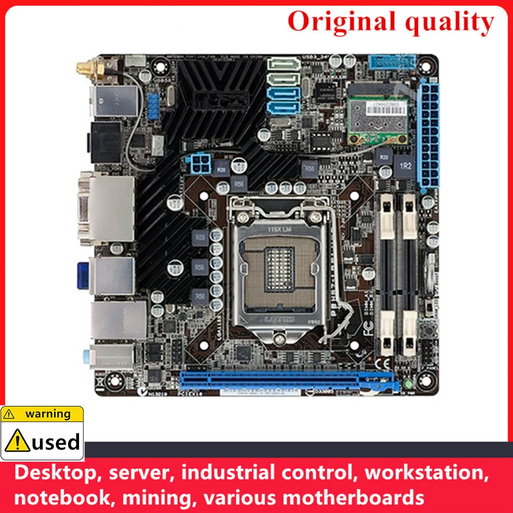 

MINI ITX For P8H67-I DELUXE Motherboards LGA 1155 DDR3 16GB For Intel H67 Desktop Mainboard PCI-E2.0 SATA II USB2.0