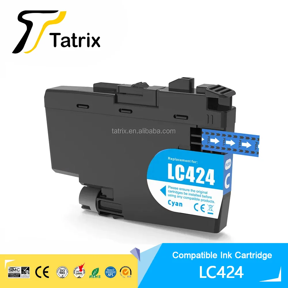 Tatrix Premium Lc424 Lc424bk Lc424c Lc 424M Lc424y Kleur Compatibele Printer Inktcartridge Voor Broer DCP-J1200DW