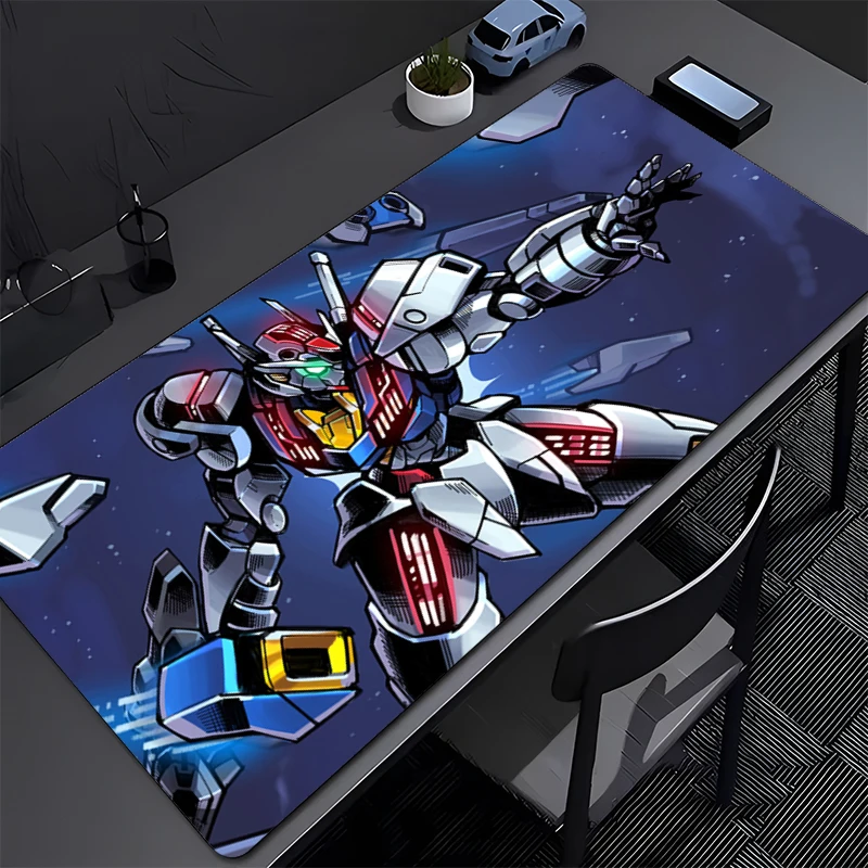 

Gaming Mouse Pad Mechanical Warrior Gundam Aerial Accessories Office Gamer Desk Mat Non-Slip Laptop ground mat PC Large Mousepad