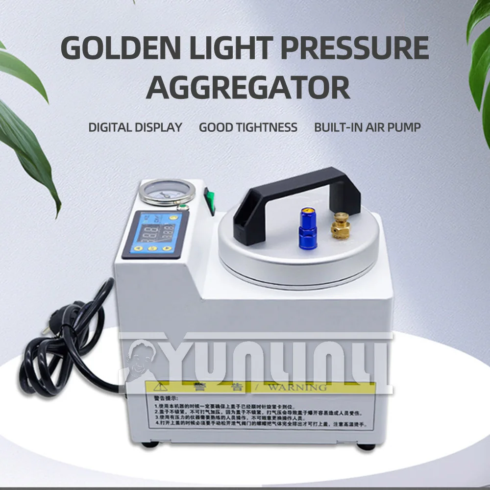 220v 110v Dental Lab Automatic Pressure Polymerizer Portable Curing Pressure Pot Polymerizing Adsorption Silicone Rubber Repair