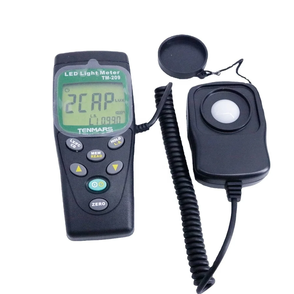 TENMARS TM-209 Digital LED Lightness Tester 400,000 Lux Meter LUX/FC Tester