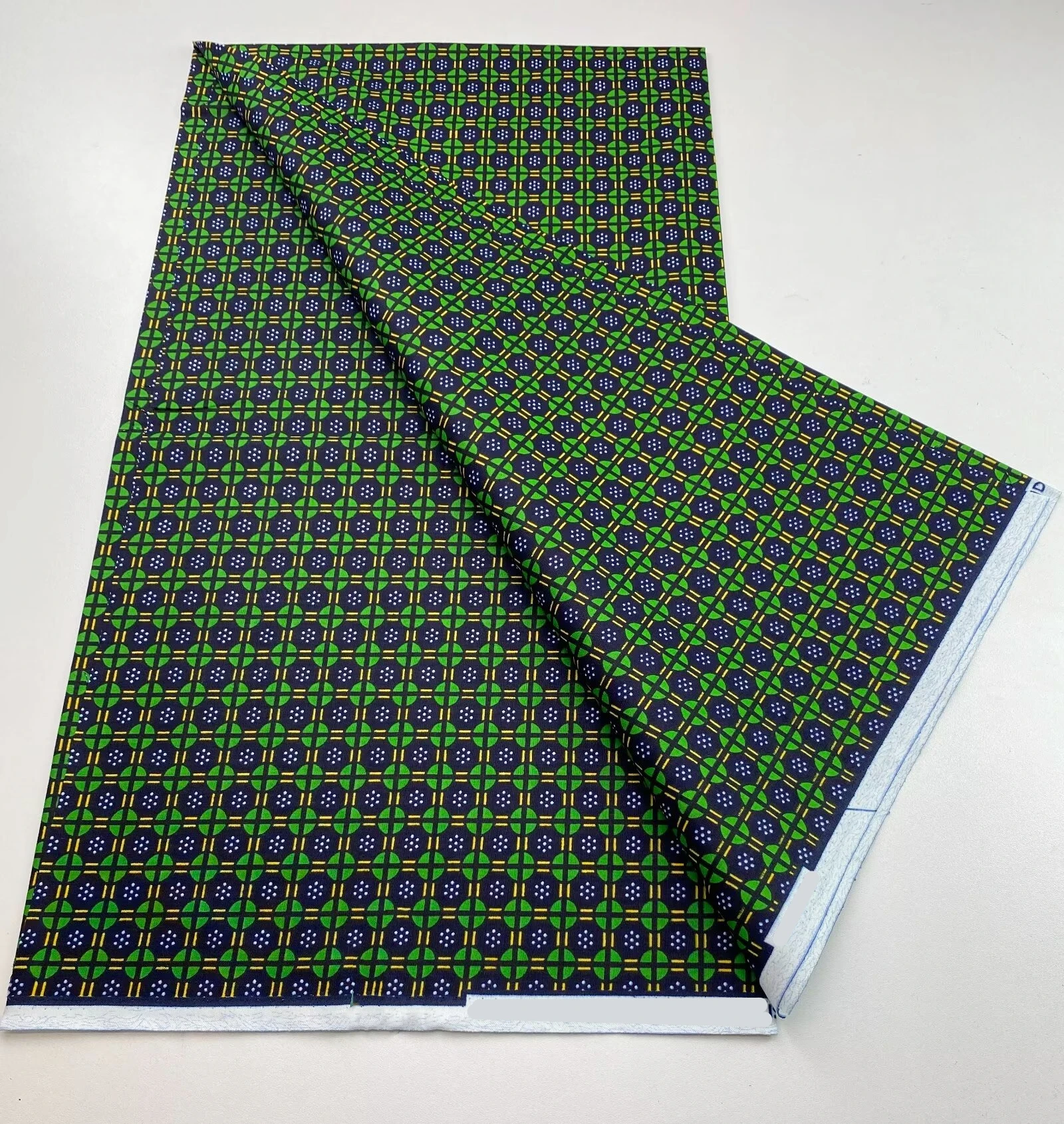 

Гарантированная настоящая восковая ткань Ганы, высококачественная африканская восковая ткань, хлопковая мягкая ткань с восковым принтом Анкары для женщин, 6 ярдов N58-5