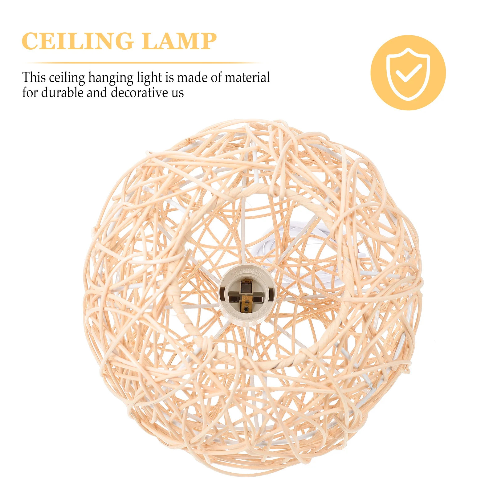

Chinese Style Weaving Hanging Lamp Decor Durable Elegant Pendant Light for Home Decoration Party Shop Ceiling Lamp