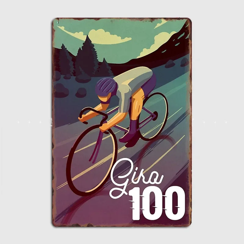 Giro 100, винтажные постеры, настенная живопись, металлическая картина, винтажный сад, жестяная вывеска, интерьер, домашний декор, украшение комнаты, Настенный декор Giro 100, винтажные постеры, настенная живопись, металлическая картина, винтажный сад, жестяная вывеска, интерьер, домашний декор, украшение комнаты, Настенный декор