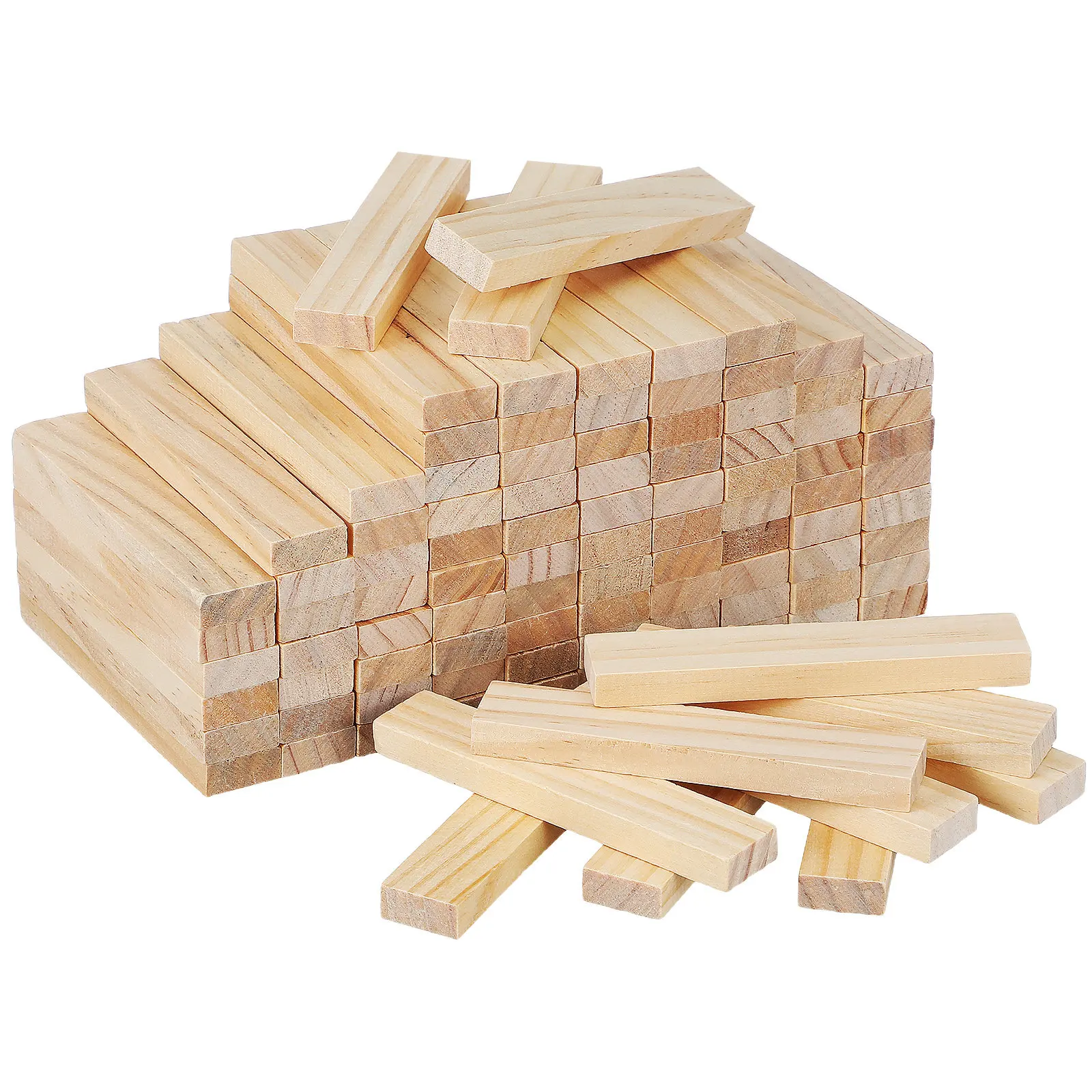 

100 шт. деревянных кубиков-плиток из натурального дерева для развития творческих способностей и обучения по методике Монтессори для детей