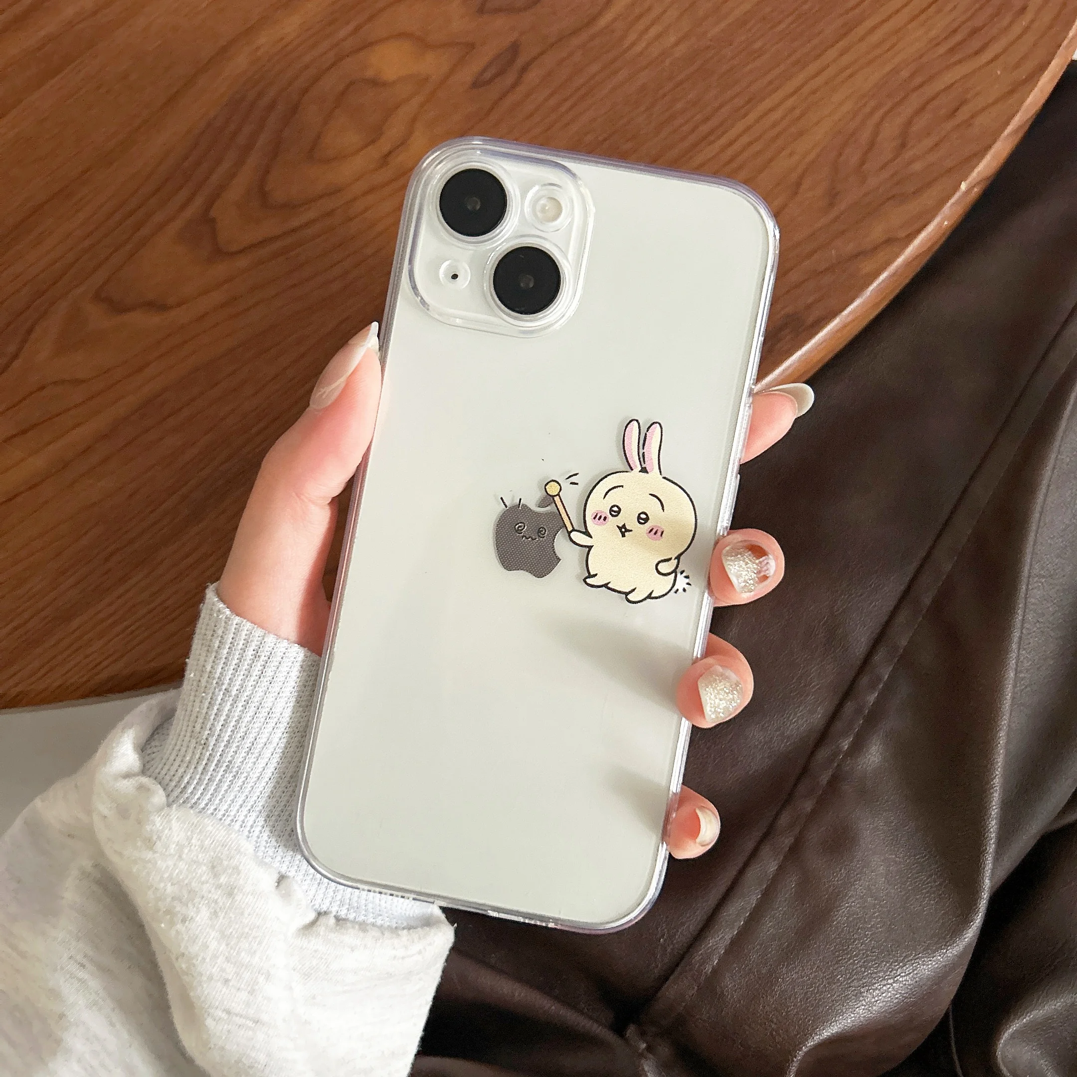 Creative Usagi Chiikawa Hachiware Cartoon Couple Phone Case For iPhone 16 15 14 13 12 11 Pro Max XS Max 7 8 Plus MINI Y2K Cover