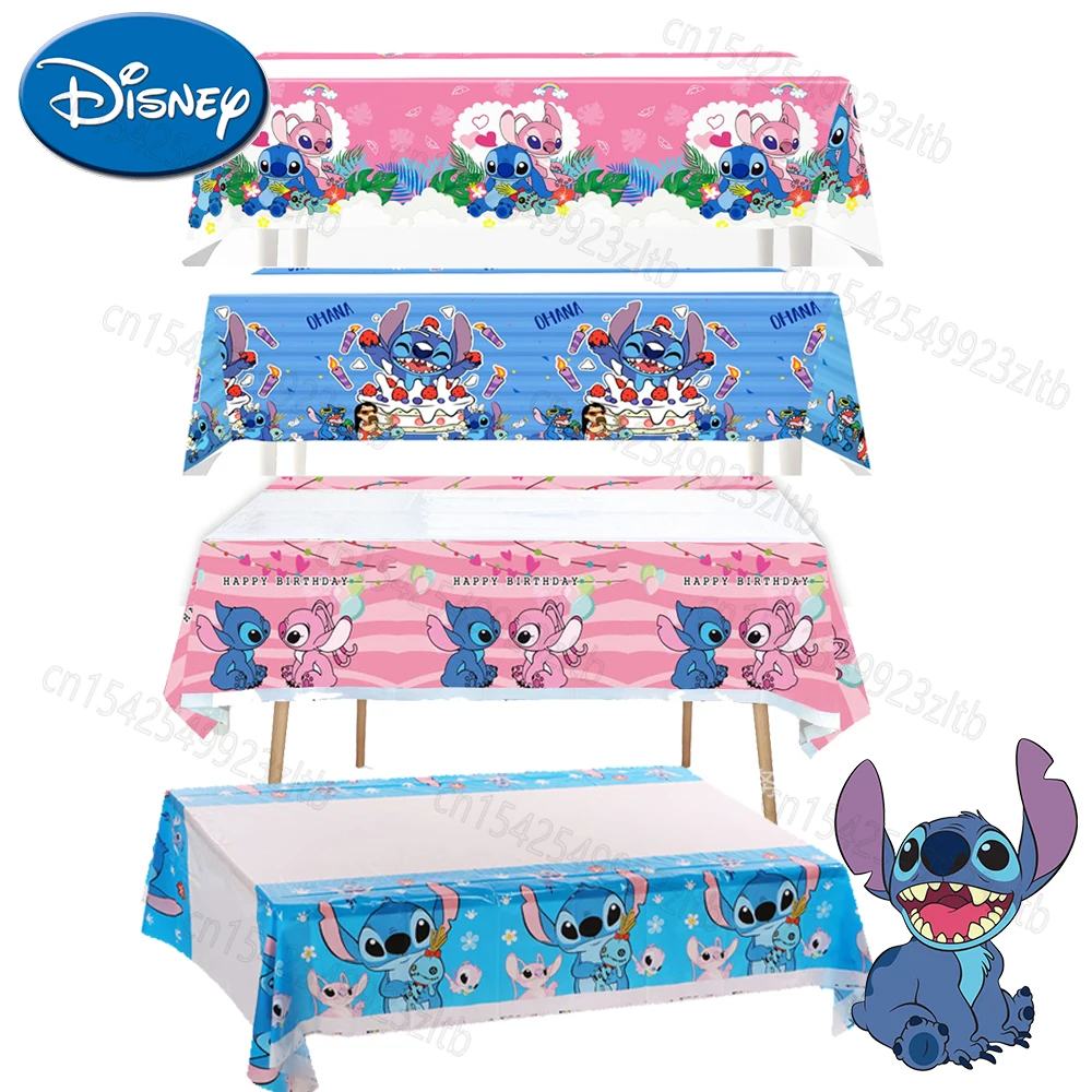 NEW Disney Stitch Tablecloth Birthday Party Decorations Baby Shower Disposable Tableware TableCover Kid Favor for Party Supplies