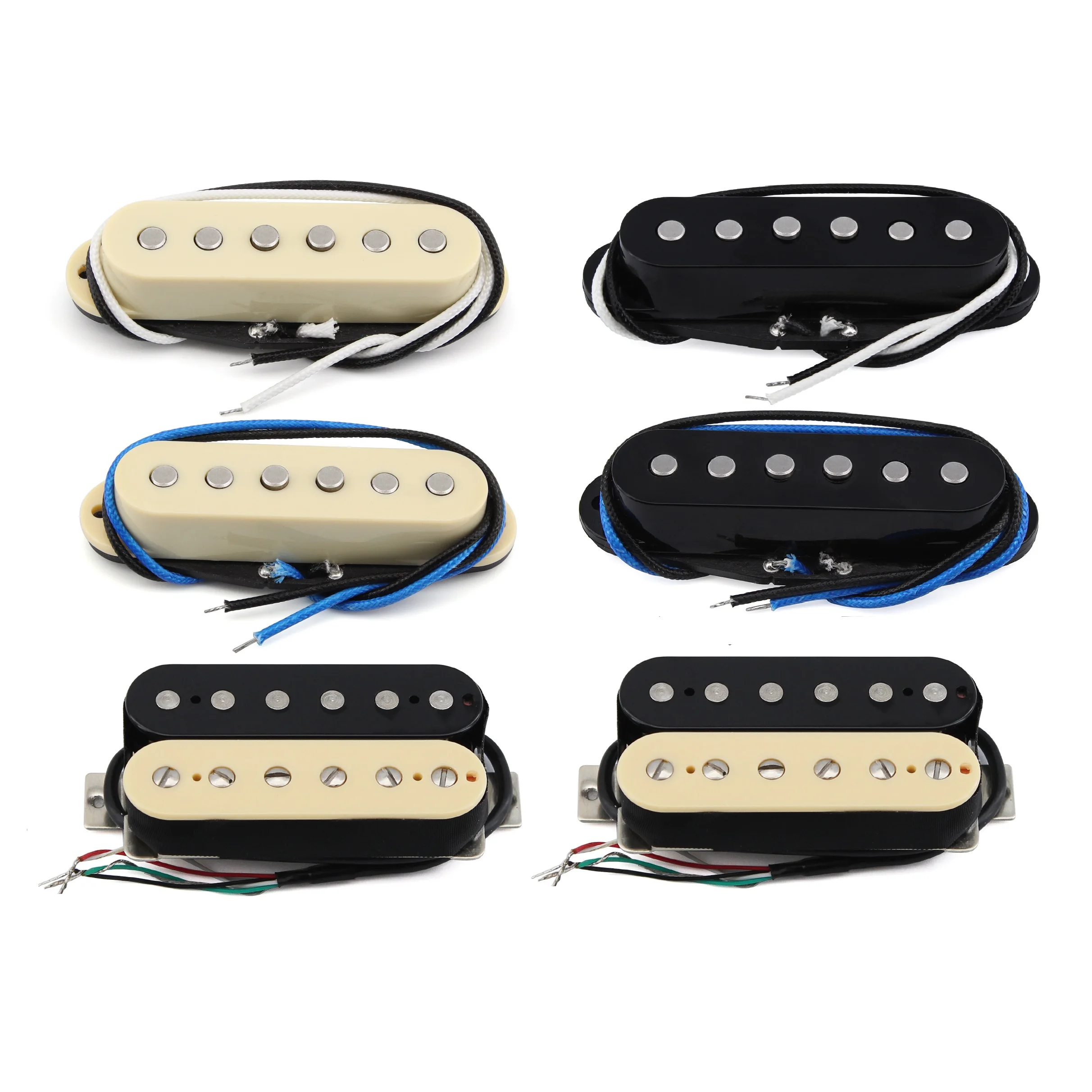 مجموعة التقاطات جيتار SSH مكونة من 3 قطع من فلور ألنيكو 5 التقاطات ملفوفة واحدة + لاقط هامبوكر