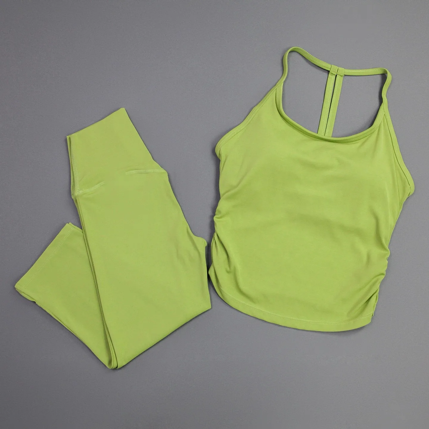 Women's Sexy Halter Fitness Tank Top T-Back Shockproof, Quick Dry Wearable Outside, Yoga Outfit Set for Gym Training Running