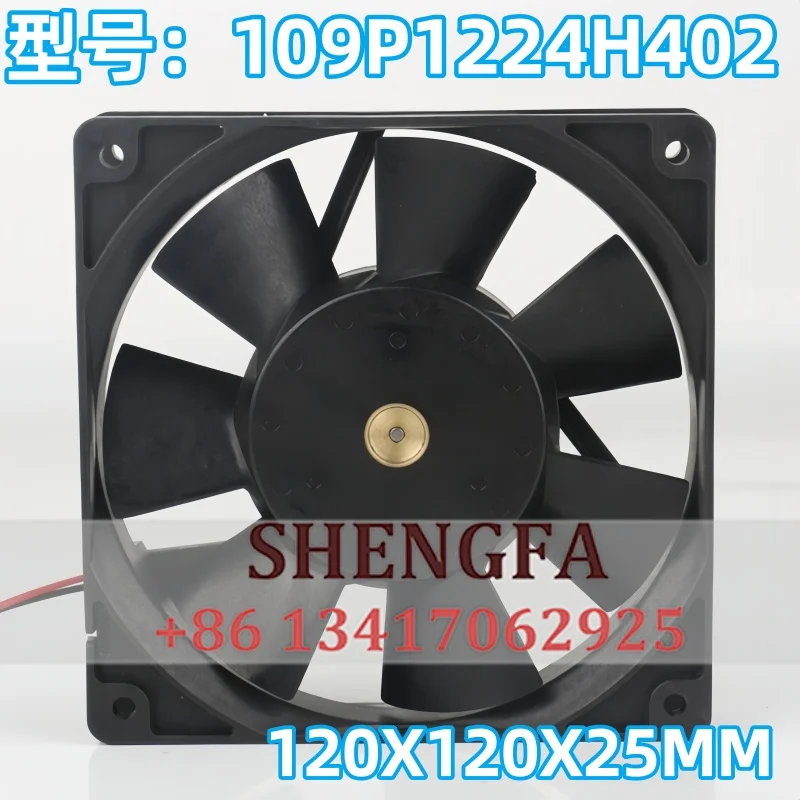 Cooling fan Sanyo 5V 12V 48V 12025 12CM 120X120X25MM chassis silent inverter Large air capacity 109P1224H402 DC 24V 0.24A