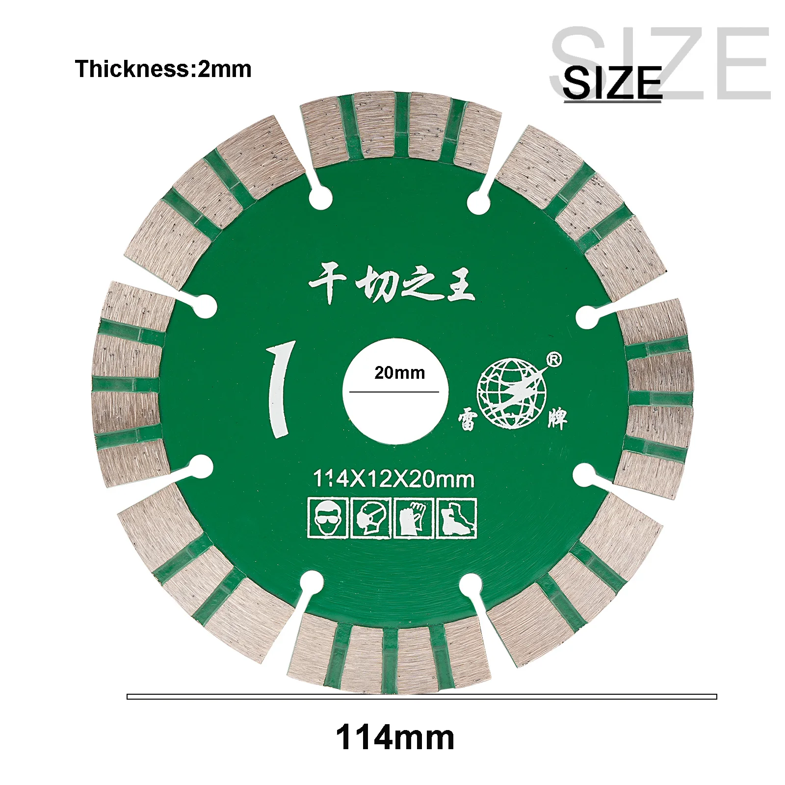 114Mm Steenslijpschijf Diamantzaagblad Marmer Machinale Slijper Droog Snijden Voor Gewapend Beton Keramische Muurgroeven
