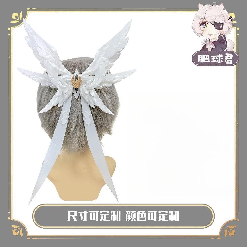 Columbina Cosplay Wing Headpiece Prop for Anime Gathering Fancy Dress Art Display