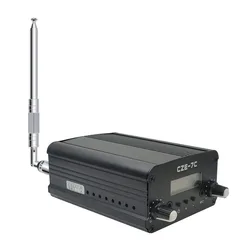 CZE-7W 7W FM Radio Transmitter Long Range Wireless Radio Broadcasting for Drive -in Church, School, Supermarket