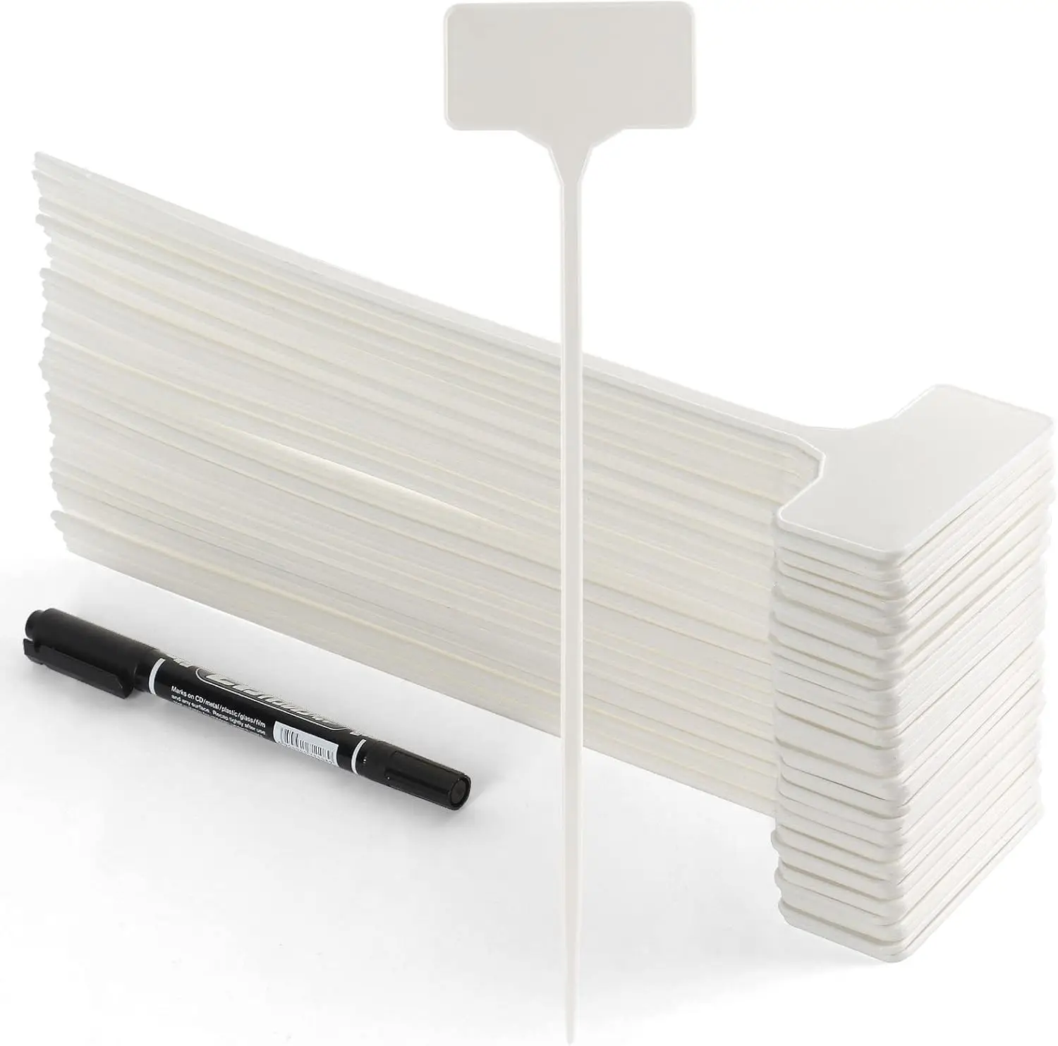 

Водонепроницаемые садовые маркеры, большие уличные этикетки для растений, пластиковые идентификационные колышки для овощей, трав и цветов, 50 шт., длина 11 дюймов