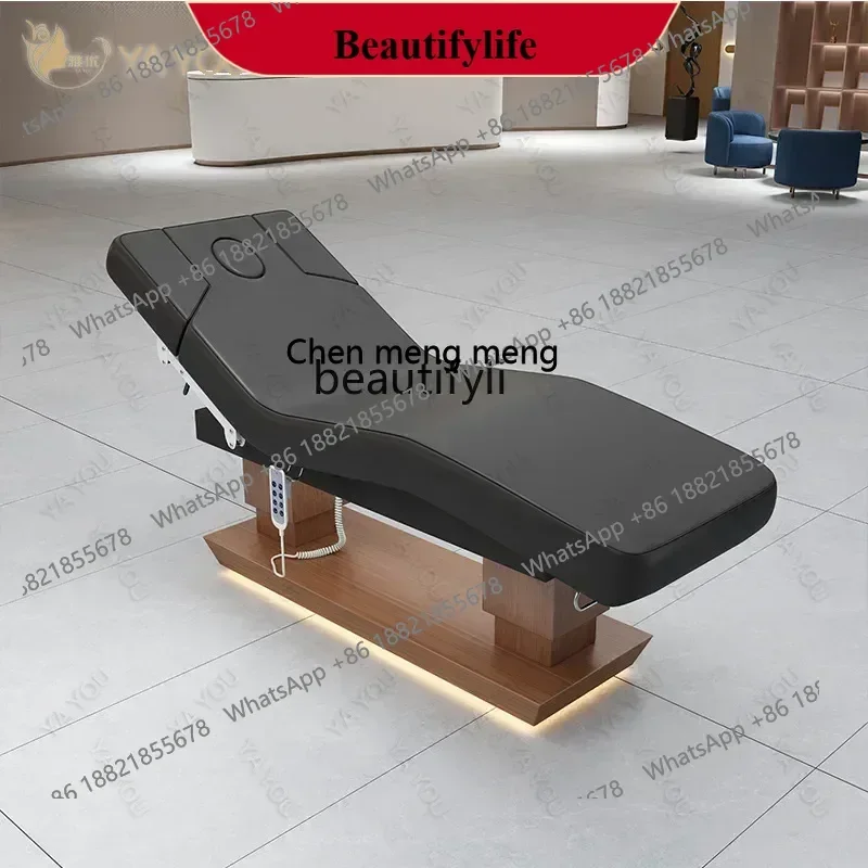 

HH Electric beauty bed with lamp High-end beauty salon Light medical beauty, massage bed Facial body care bed