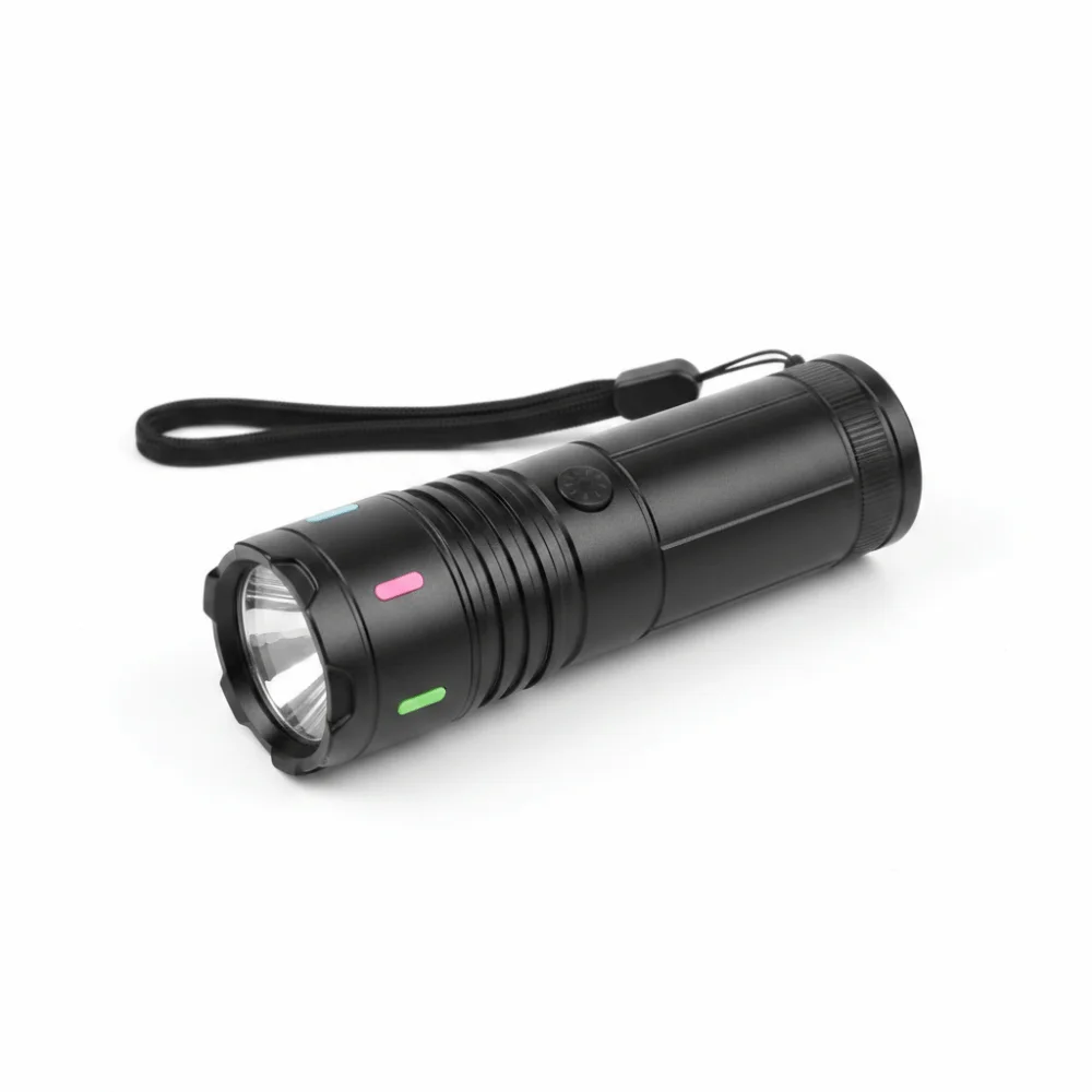 High-Intensity Long-Range Flashlight High Lumen Portable Digital Display Flashlight Type-C Charging Bright Small Torch Night Use