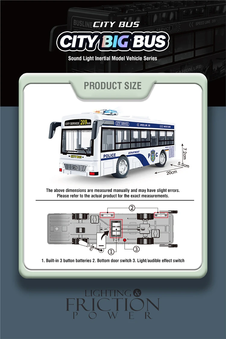 Kinder Simulation Bus Mit Lichter Sound Glatte Action Bus Modell Spielzeug Flexible Inertial Sightseeing Auto Spielzeug Für Kinder Geschenke
