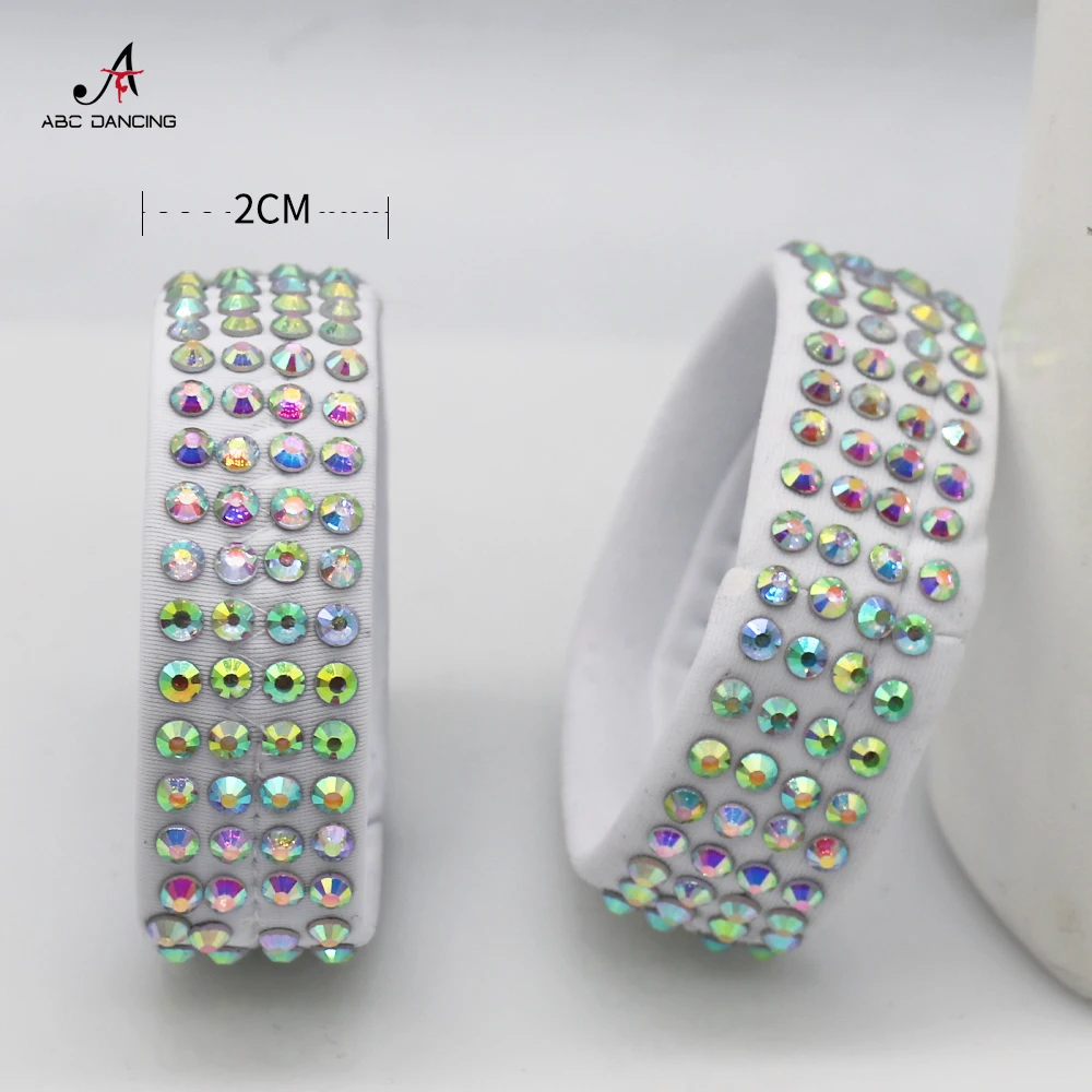 2024 New Dance Elastic Bracelet Fashion Crystal Accessories Adult Girl Cocktail Party Matching Wear Latin Modern Belly Customize