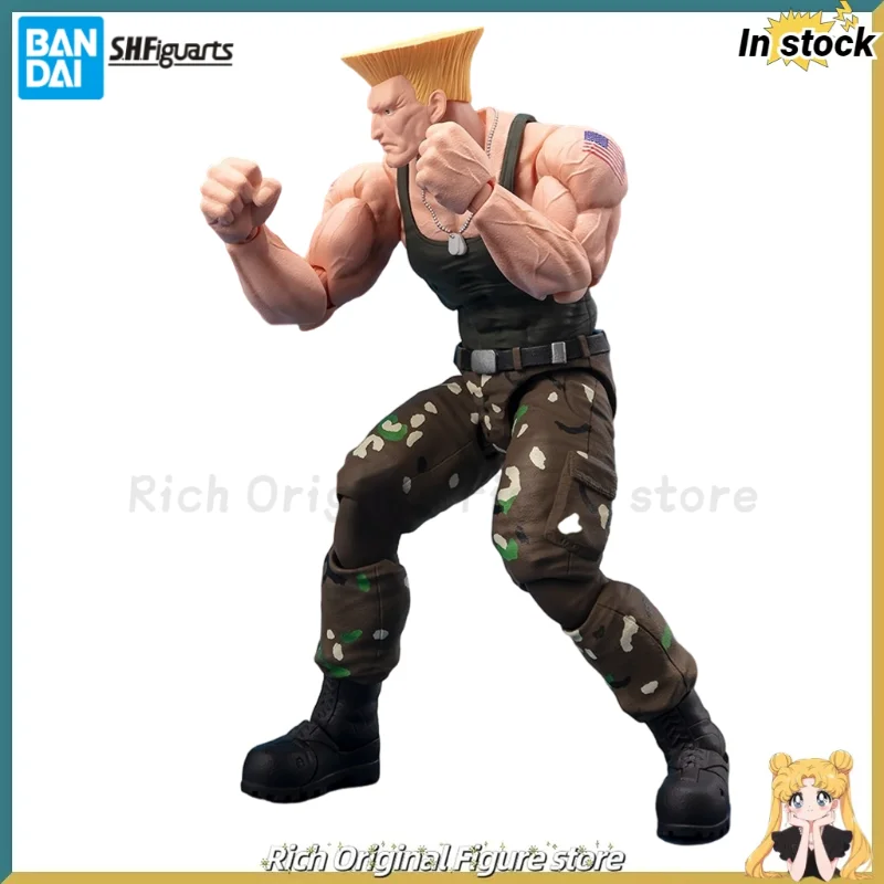 

【In Stock】Original BANDAI SPIRITS S.H.F Street Fighter 6 Guile -Outfit 2- Anime Action Figure Model Toys Ornaments
