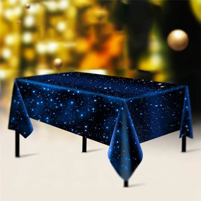 ABLK 3개 세트 테이블보 생일 파티 테이블보 일회용 파티 테이블보 54X108 인치