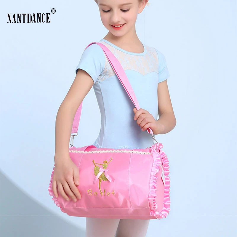 Girls Ballerina Bag Kids Lace Dancing Ballet Dress Shoes Cartoon Princess Bags Baby Toddler Gift School Backpack