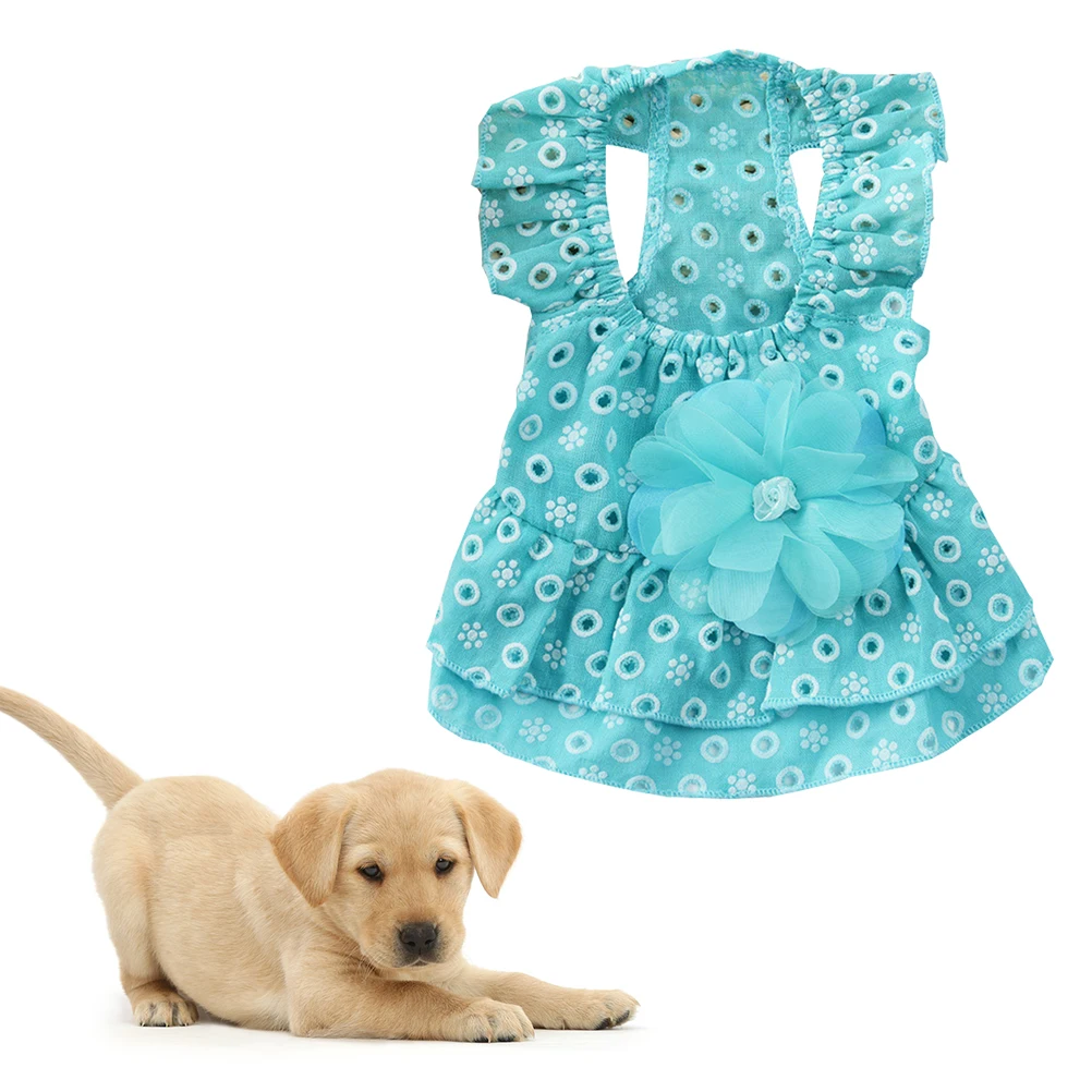 

Dog Summer Clothes Pet Cute Apparel Fancy Dress Small for Dogs Skirt Spring and Doggie Dresses