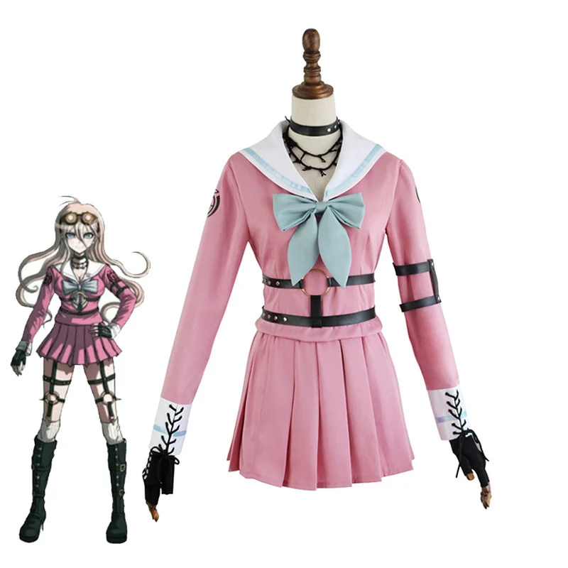 

Danganronpa V3 Iruma Miu Cosplay Costume Girls School Uniforms Sailor Suit Halloween Carnival Rabbit Outfit Custom Made Full Set